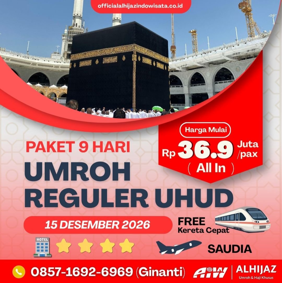 Paket Umroh Reguler Uhud Desember 2026