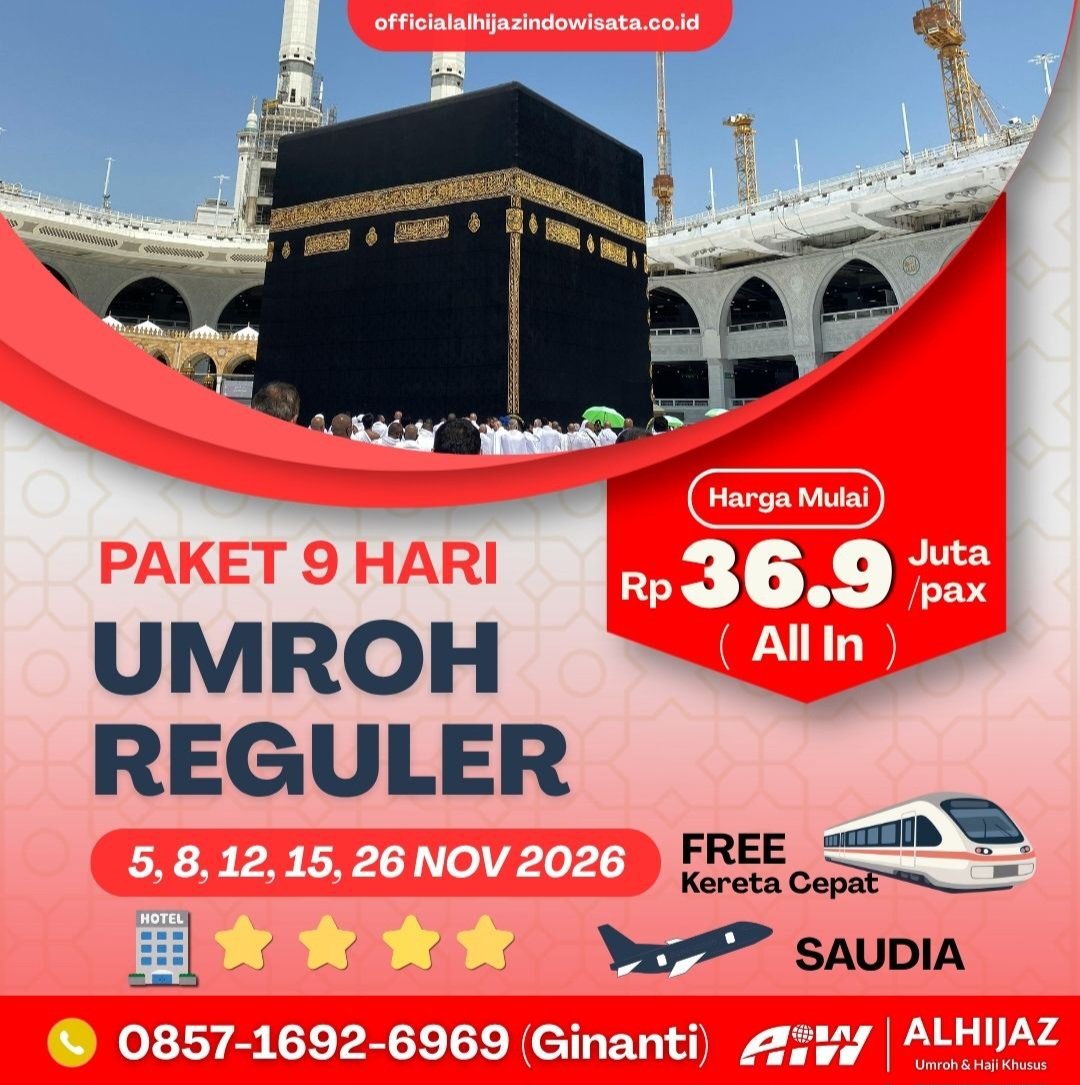 Paket Umroh Reguler November 2026